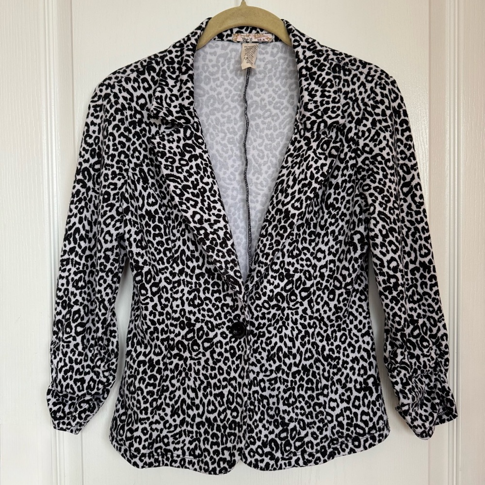 Leopard Print Women's Blazer